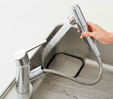 浄水器内蔵ハンドシャワー水栓