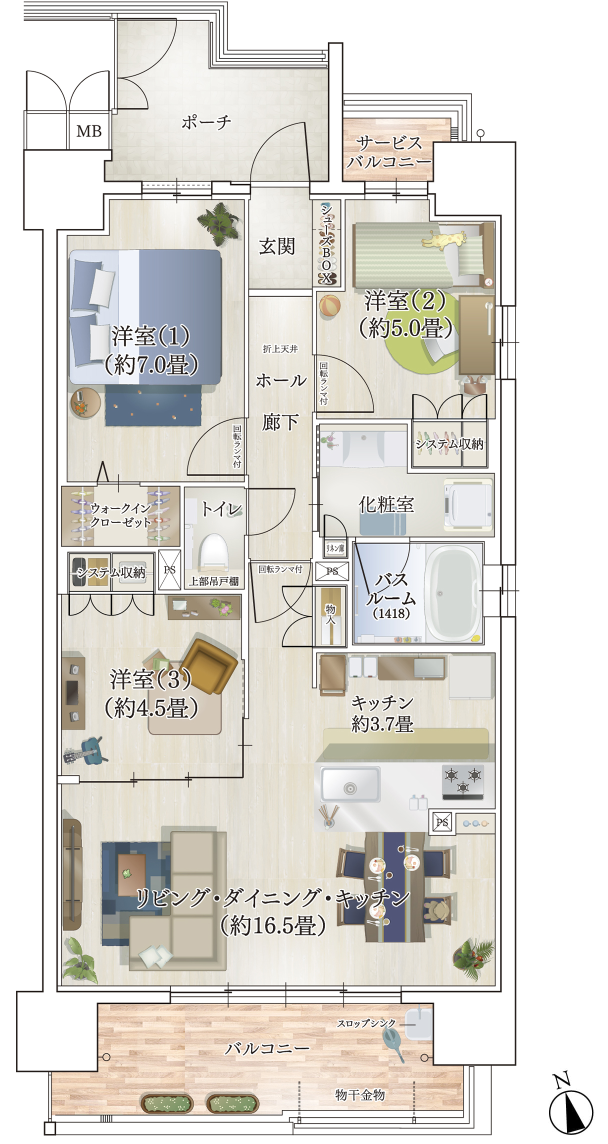 Ctype 家具レイアウト図