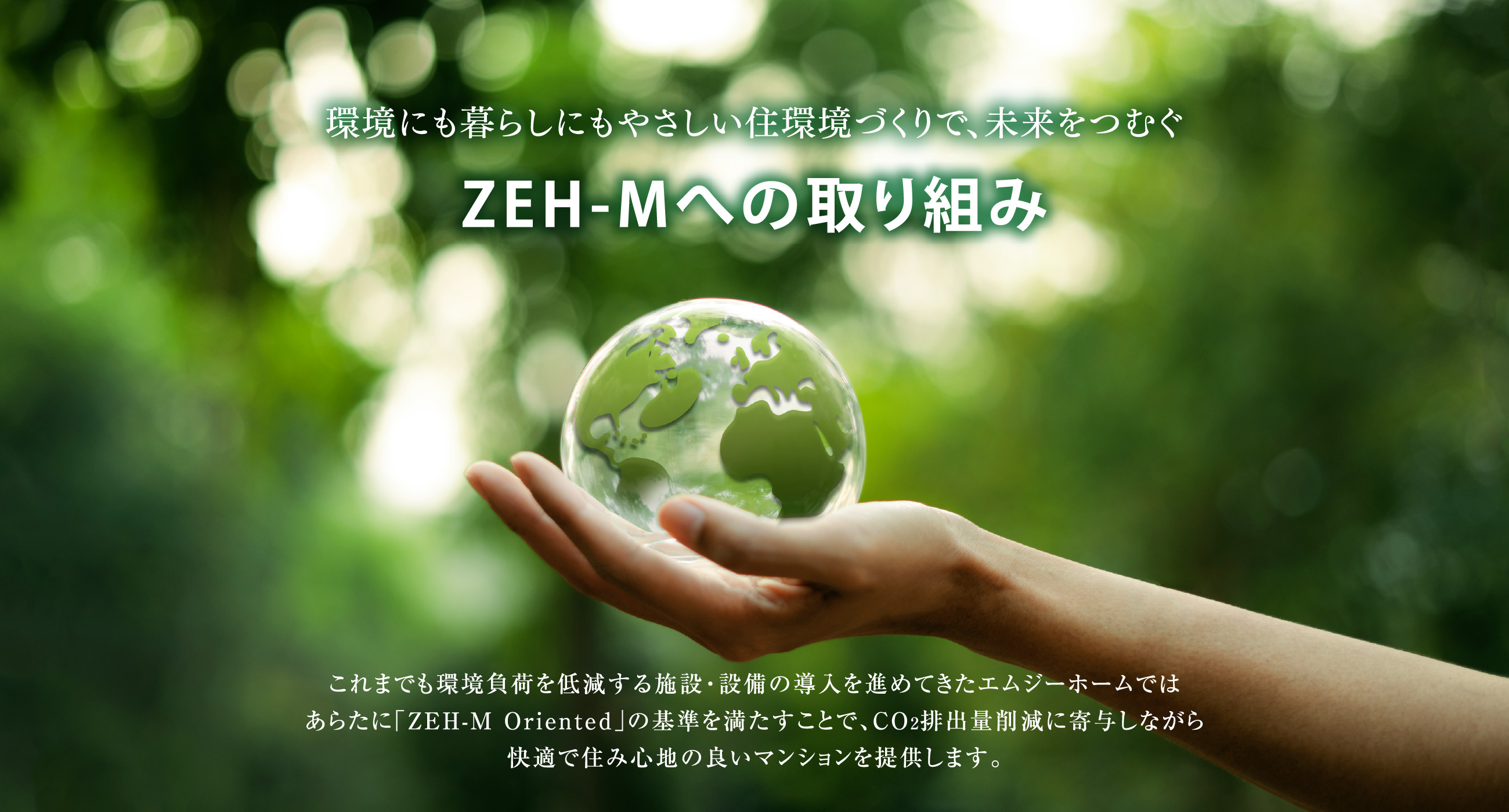 環境にも暮らしにもやさしい住環境づくりで、未来をつむぐZEH-Mへの取り組み