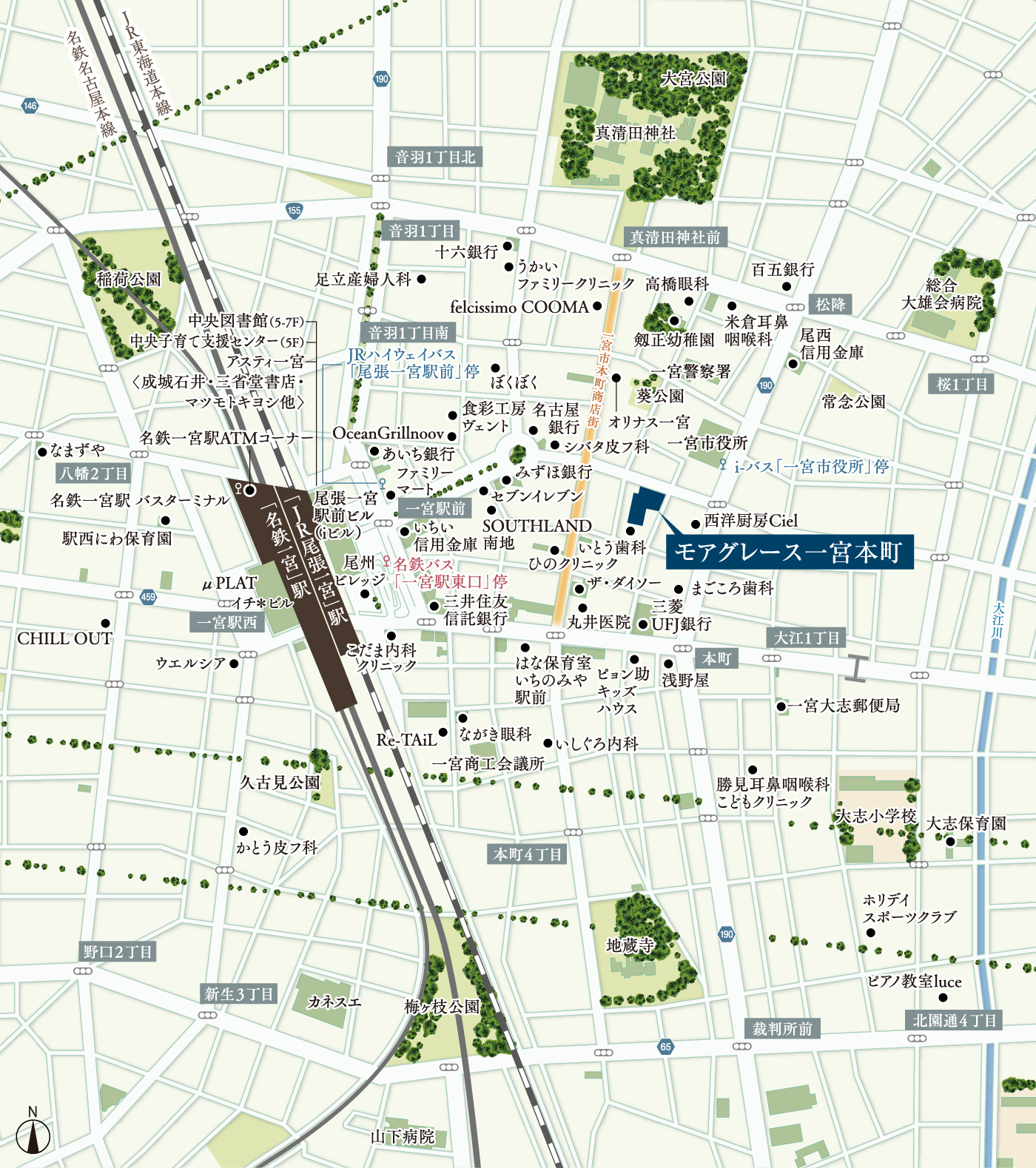 現地案内図