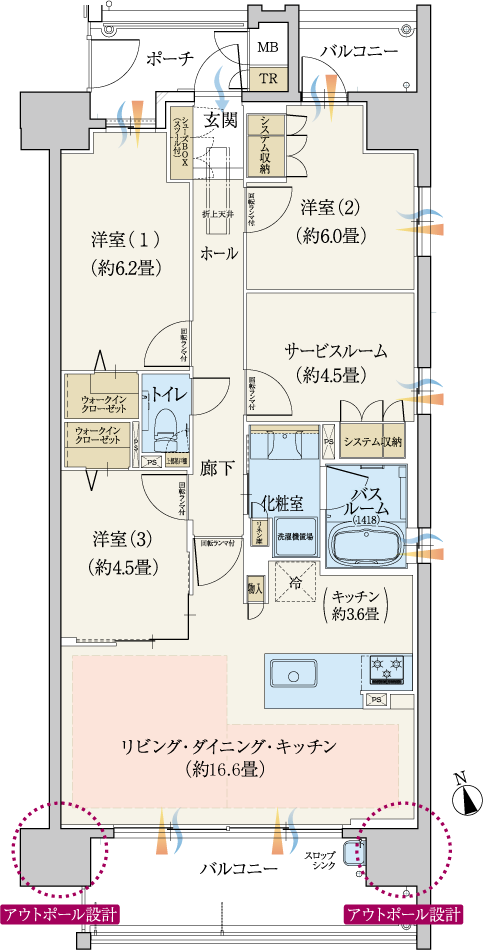 C type間取り図
