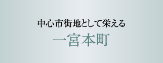 中心市街地として栄える一宮本町