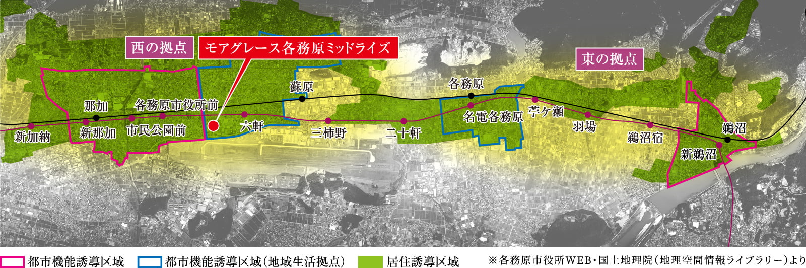 ※各務原市役所WEB・国土地理院（地理空間情報ライブラリー）より