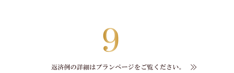 64㎡｜月々支払8万円台より　※返済例の詳細はプランページをご覧ください