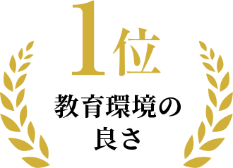 1位 教育環境の良さ